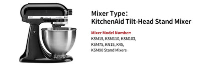 K45WW Wire Whip Attachment for Tilt-Head Stand Mixer – Stainless Steel Egg Beater & Cake Whisk for KitchenAid
