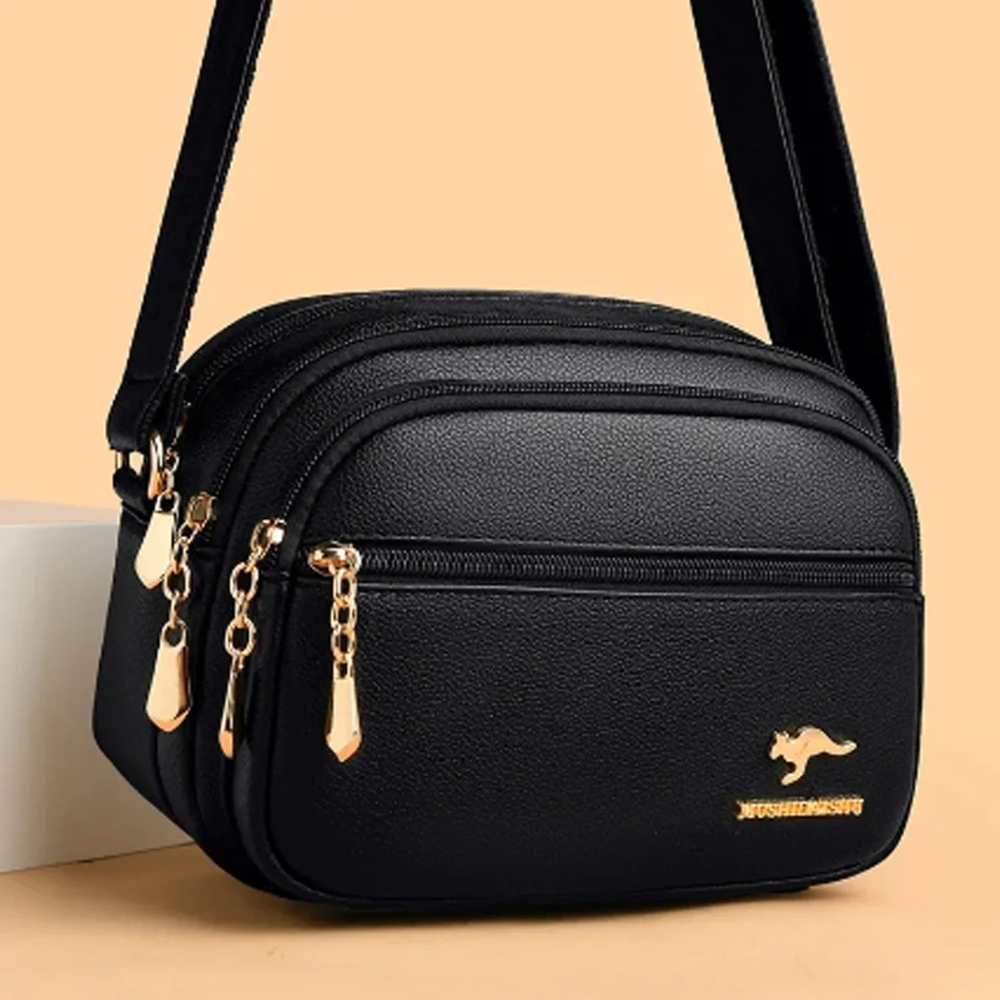 High Quality Soft Leather Purse - Fashion Women's Shoulder Messenger Bag with Multi-Pocket, Wear-Resistant Luxury Handbag
