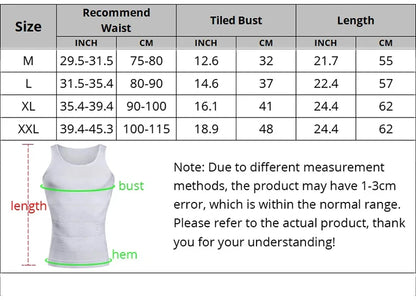 YBFDO Men's Slimming Body Shaper Compression Vest - Seamless Waist Trainer Tank Top for Weight Loss and Belly Control