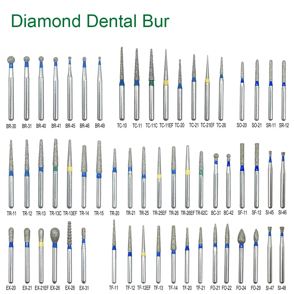 5pcs FG Dia 1.6mm Dental Drills – High-Speed Handpiece Diamond Burs for Teeth Whitening