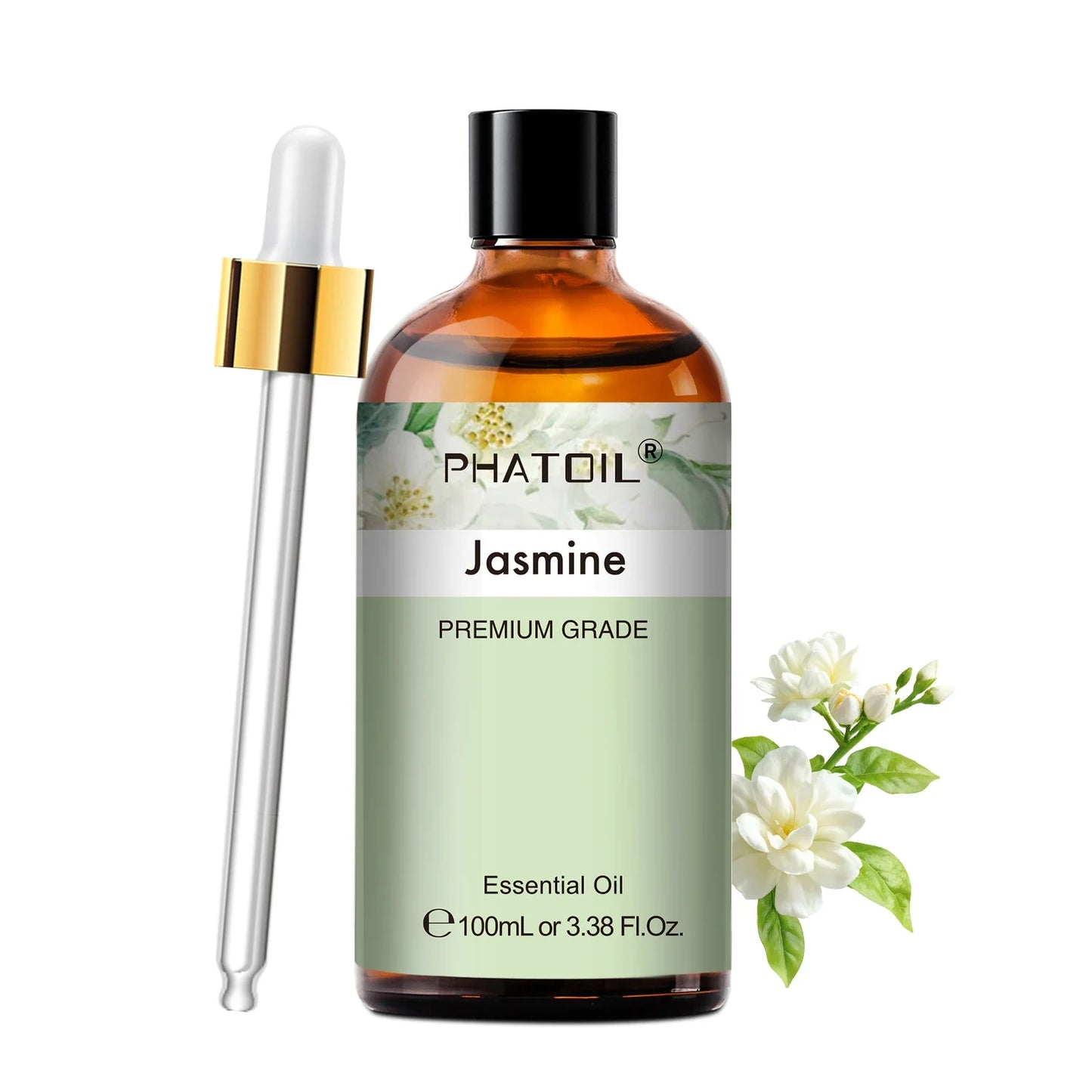 PHATOIL 100ml Aromatherapy Essential Oil Set – Lavender, Rose, Vanilla, Eucalyptus, Sandalwood & Pine Needles for Diffusers & Candle Making