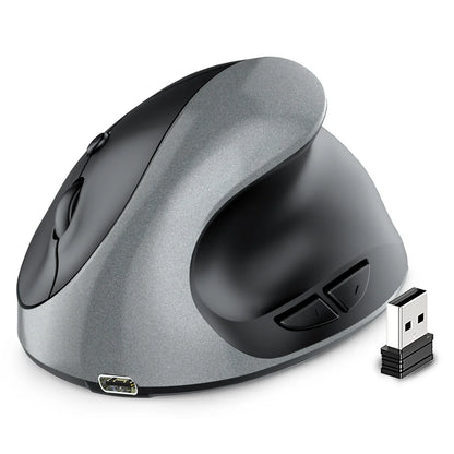 JOMAA Rechargeable Vertical Wireless Mouse – Ergonomic Right-Hand 2.4G USB Gaming & Laptop Mouse