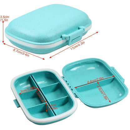 8-Compartment Travel Pill Organizer – Moisture-Proof Pill Case, Portable Medicine & Vitamin Holder for Purse