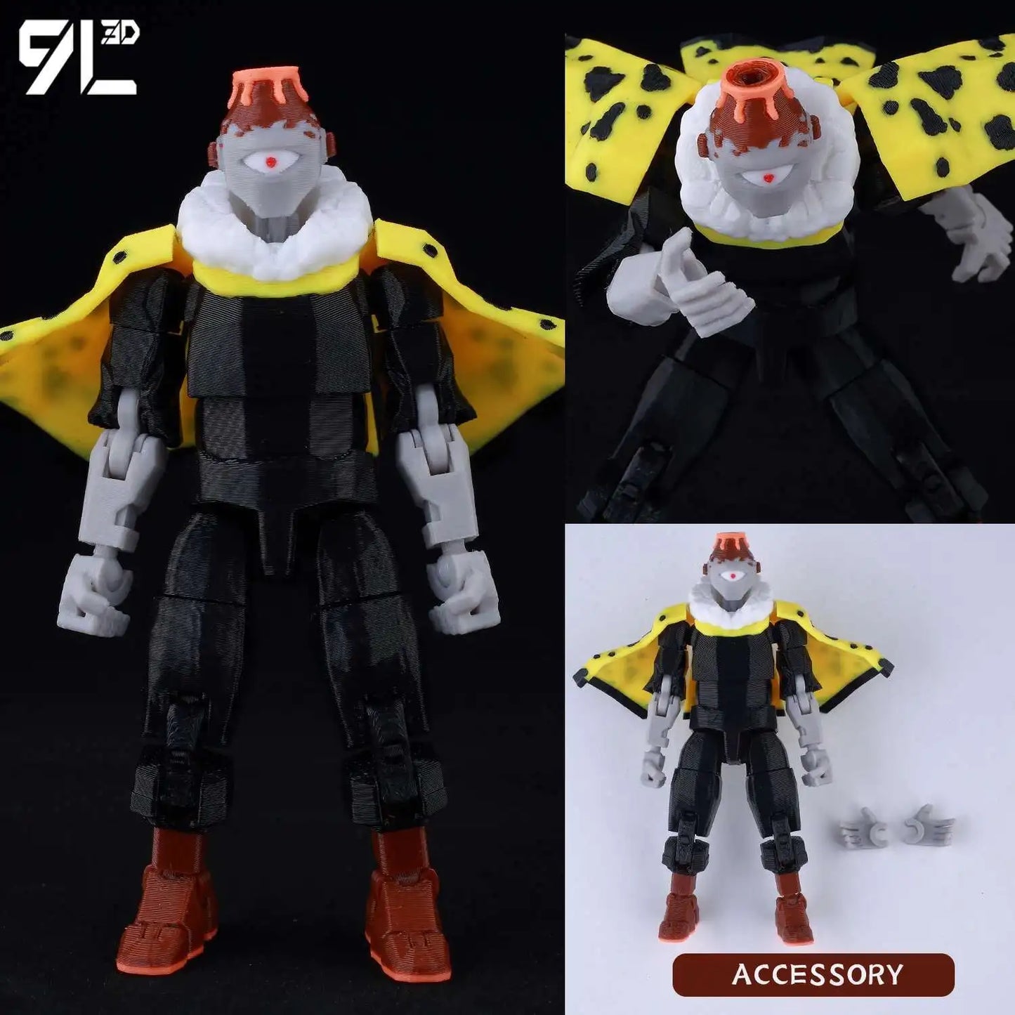 9L3D Printed Anime Action Figures — Jujutsu Kaisen Sukuna, Yuji, Yuta, Satoru Gojo Movable Mannequin Toys