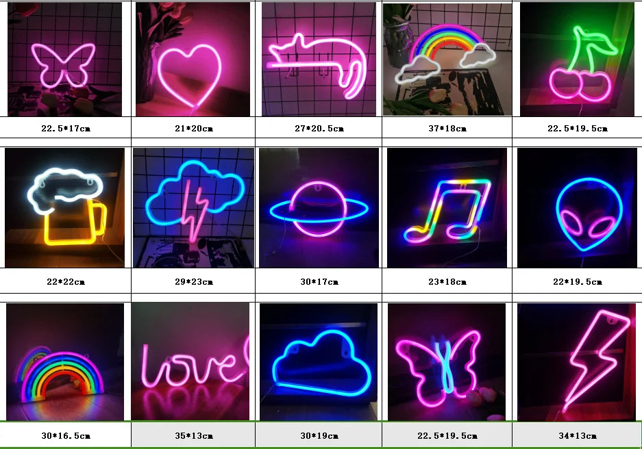 LED Neon Sign – USB/Battery Powered Customizable Wall Light for Bar, Bedroom, Game Room, Wedding Party, and Christmas Gift
