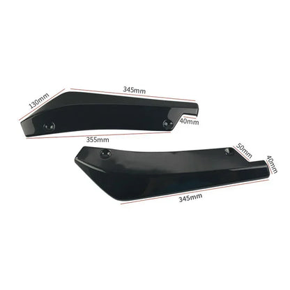 Universal Car Bumper Lip Spoiler - Carbon Fiber Style Splitter, Diffuser & Side Skirt Scratch Protector Extension