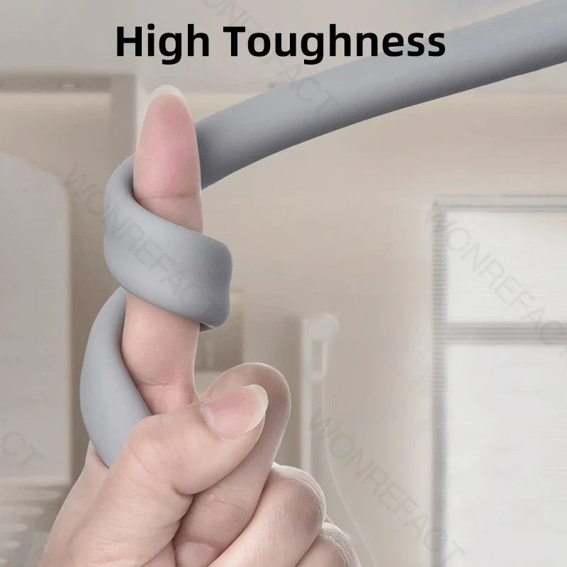 Bathroom Silicone Shower Hose — Flexible, Anti-Kink, Explosion-Proof High-Toughness Shower Tube