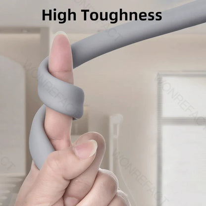 Bathroom Silicone Shower Hose — Flexible, Anti-Kink, Explosion-Proof High-Toughness Shower Tube