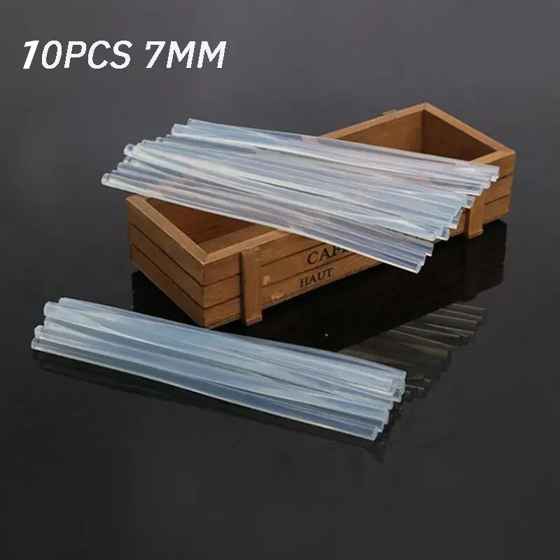 Hot Melt Glue Sticks - Strong Translucent Adhesive Rods for 7mm/11mm Glue Guns, DIY and Repairs
