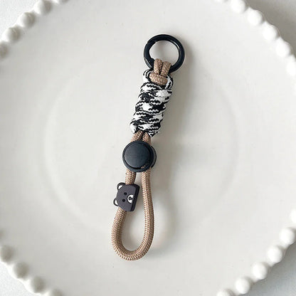 Fashion Braided Keyring Lanyard – Creative Anti-Lost Rope Strap for Keys, Phone Case & DIY Accessories