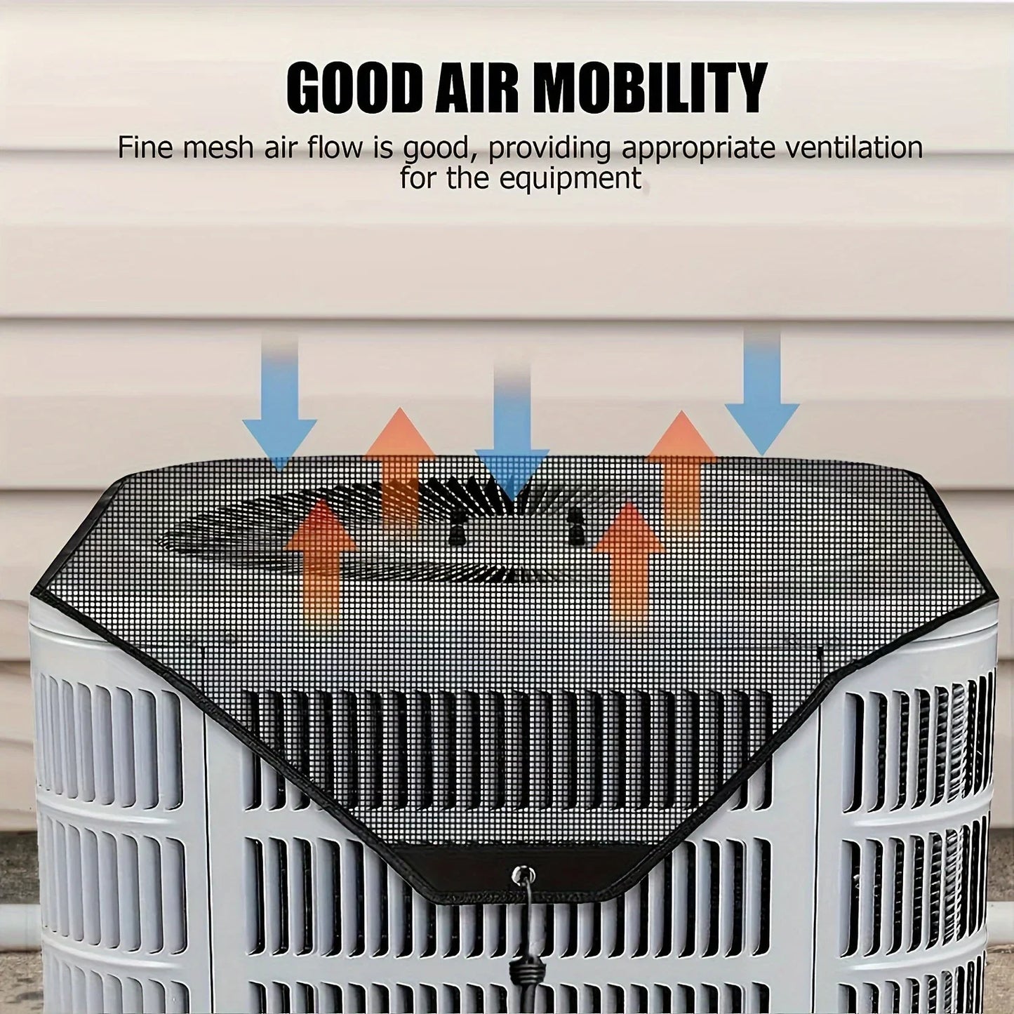 PVC Outdoor Air Conditioner Cover – Waterproof Breathable Mesh AC Unit Protector, Dust & Debris Protection Outdoor Accessory (1pc)