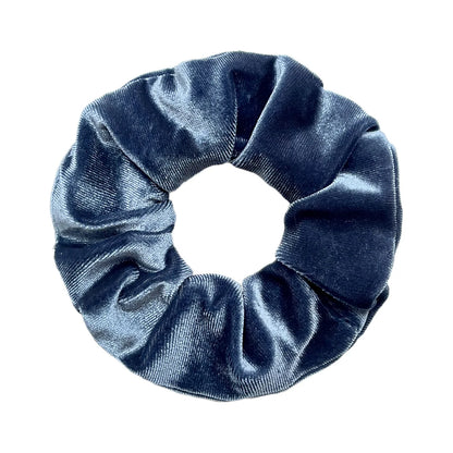 Vintage Velvet Hair Scrunchies for Women & Girls – Solid Color Ponytail Holder Elastic Hair Bands, Soft Fashion Hair Ties Accessories