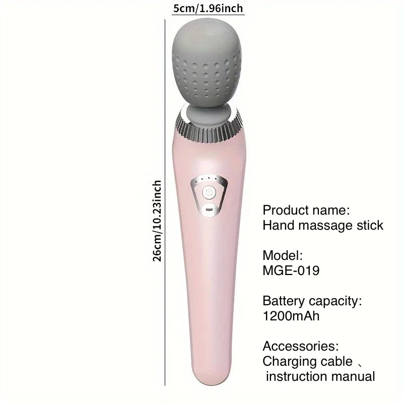 Portable Handheld USB Rechargeable Massage Gun – Multifunctional Full Body Massager for Neck, Back, Legs & Waist