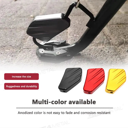 BLALION Aluminum Motorcycle Kickstand Extender – Side Stand Foot Pad Support Plate Accessory
