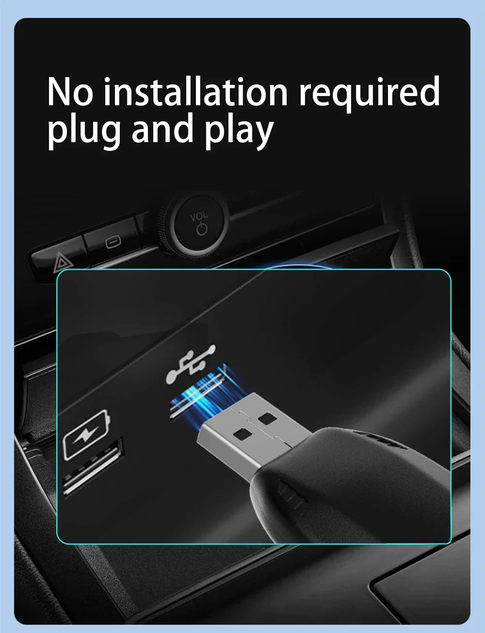Acodo Wired to Wireless CarPlay Dongle – Android Auto Adapter, Fast WiFi, USB Type-C Plug & Play