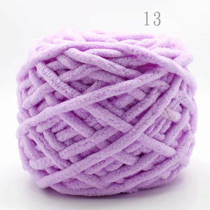 3PCS 300g Soft Chenille Knitting Yarn – Thick Ice Strip Cotton Wool Yarn for DIY Handmade Blankets, Scarves & Craft Projects