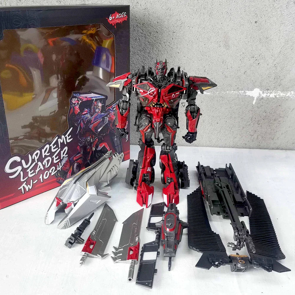 BAIWEI TW1024 Sentinel Prime Transformation Toy – Fire Engine Robot Action Figure Autobot Model TW1025