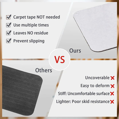 20x76cm Soft Stair Mat – Self-Adhesive Non-Slip Water Absorption Carpet Protector, Variety Pattern Rug for Stairs