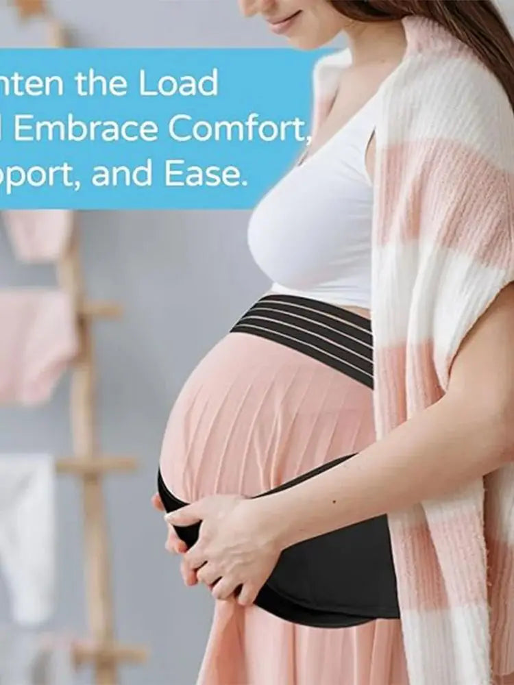 Pregnancy Support Belly Band — Adjustable Maternity Waist & Back Brace for Abdomen Care and Comfort