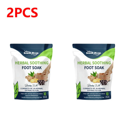1-10 Bags Foot Bath Gel – Natural Herbal Foot Soak Beads for Detox, Dehumidification, Fatigue Relief & Leg Vein Repair