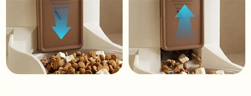 Automatic Cat Feeder & Water Dispenser – Large Capacity Dry & Wet Food Container