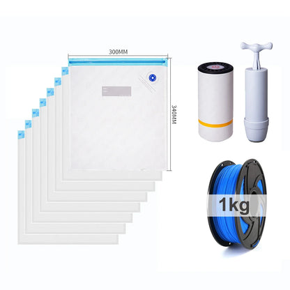 3D Printer Filament Storage Vacuum Bag – Humidity Resistant Sealing Bag for PLA, ABS, PETG Filament Drying