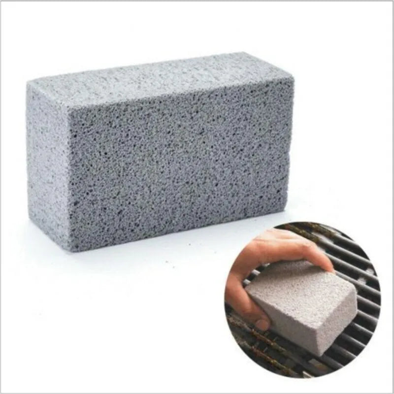 New BBQ Grill Cleaning Stone: Pumice Brick Block for Barbecue Rack & Outdoor Kitchen - Barbecue Cleaning Tool