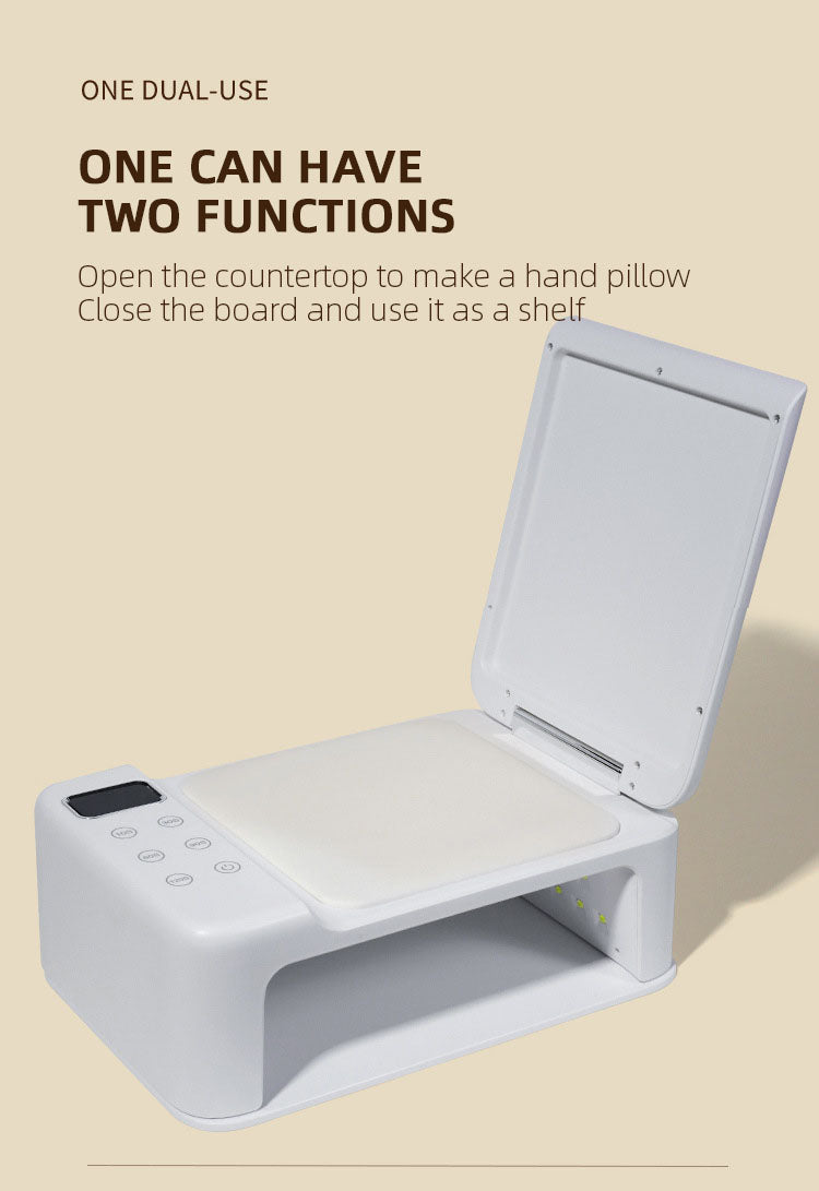 300W High-Power Nail Dryer Lamp with Hand Pillow – 63 LED UV Lamp for Press-On Nails & Gel Curing Machine