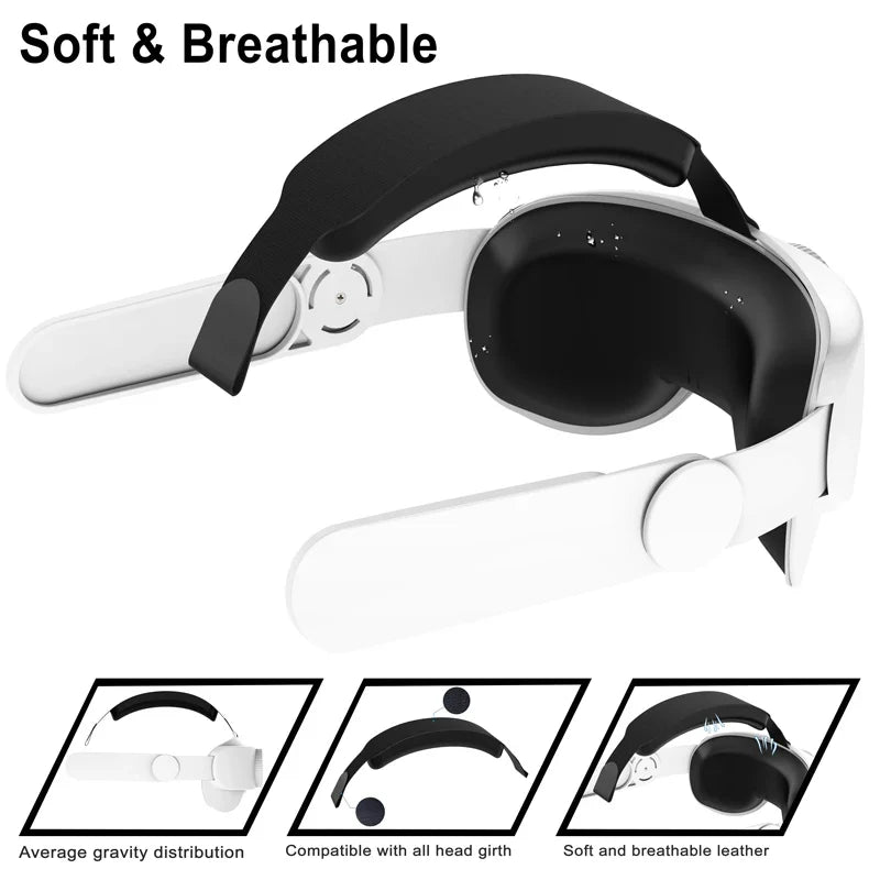 HUNDAI Adjustable Elite Head Strap for Meta Quest 2, Quest 3 & Quest 3S