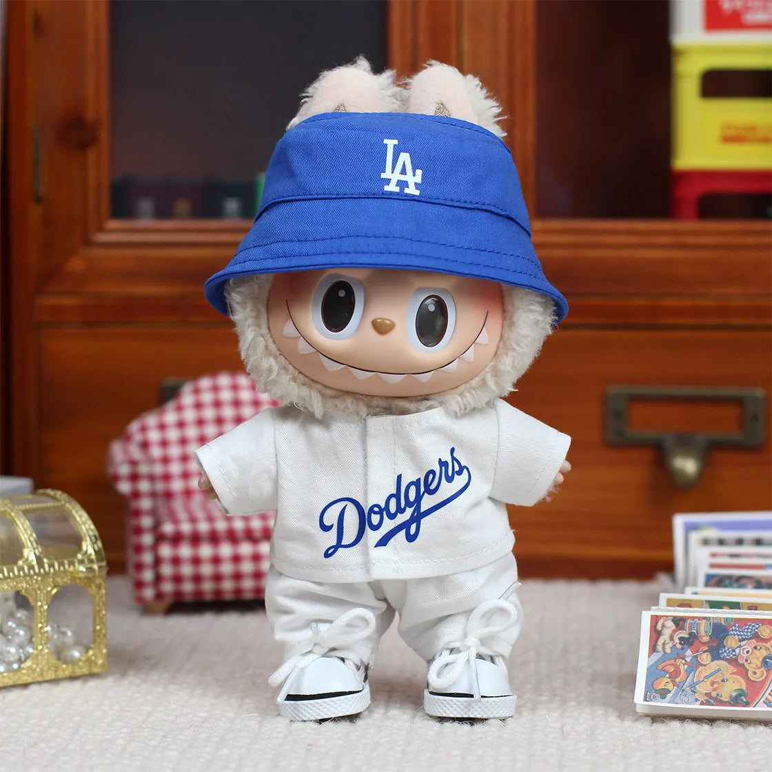 15/17cm Labubu Doll Clothing DIY Baseball Suit Accessories – V1 V2 Macaron Sitting Party Gift