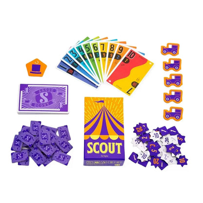 Scout Circus Card Game – Fast-Paced Poker Style Board Game for 2–5 Players Party Entertainment Deck