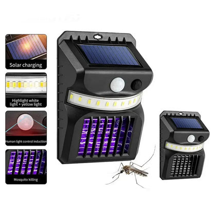 Outdoor Solar Mosquito Killer Lamp - Infrared Sensor, Waterproof Light with Mosquito Control for Gardens