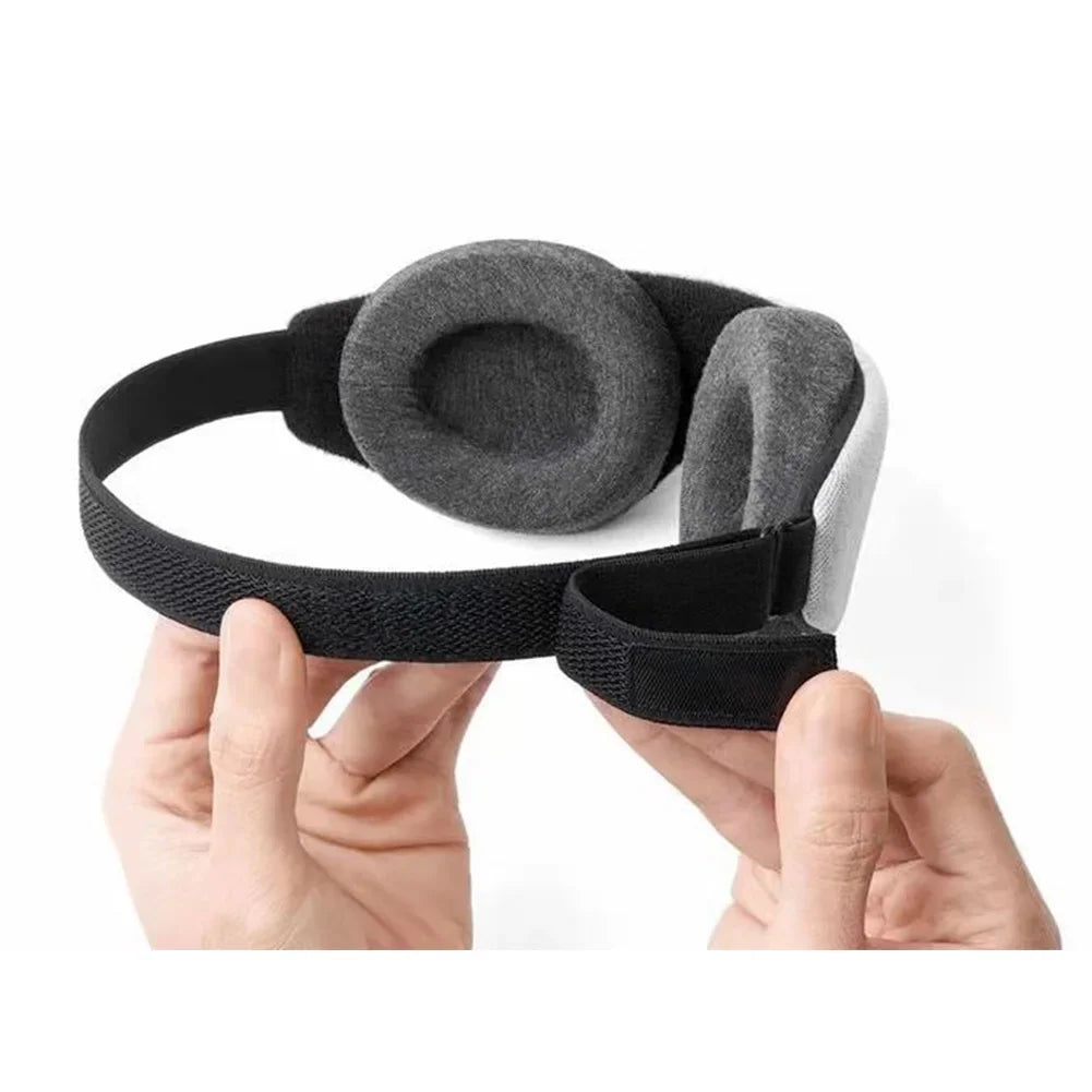 Black 3D Sleep Mask – Memory Foam Eye Shade, Breathable Patch & Relaxing Sleep Aid for Women & Men