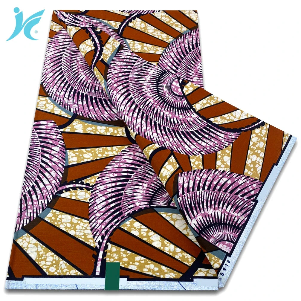 African Real Wax Print Fabric - 100% Cotton Ankara Sewing Material Wholesale Quality