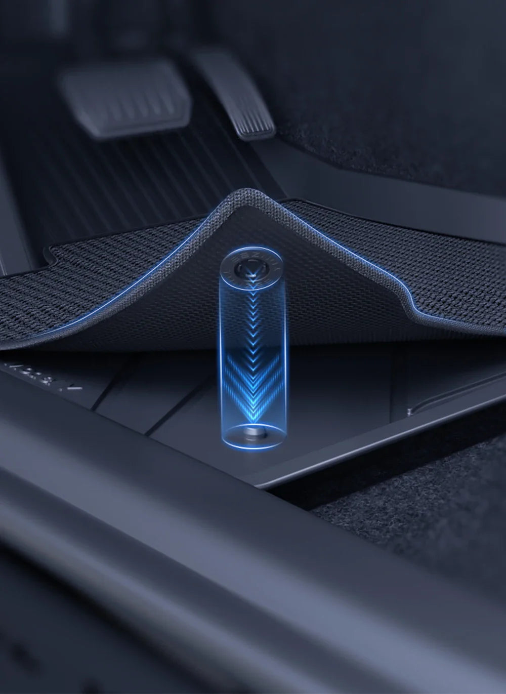 YZ Floor Mats for Tesla Model 3/Y 2021-2023 — Waterproof, Non-Slip TPE Car Accessories
