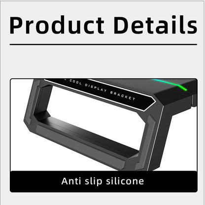 Hot Sell Aluminum PC Monitor Stand with 4 USB Ports & Keyboard Storage – Laptop Stand with USB 3.0 Fast Charging