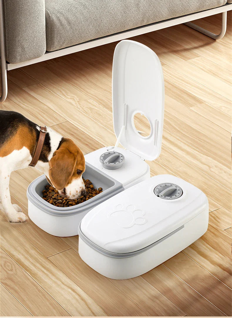 Pet Automatic Timing Feeder – 350ML Large Capacity Dry & Wet Food Dispenser
