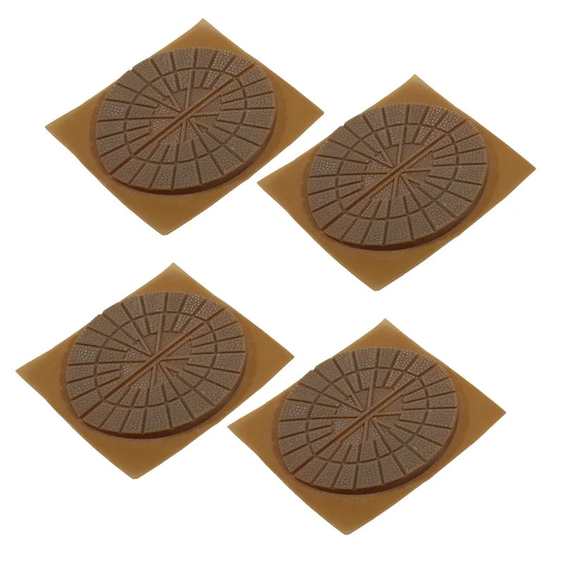 4PCS Wear-Resistant Shoe Insoles – Anti-Slip Self-Adhesive Sole Protectors for Sneakers, Heels & Rubber Shoe Repair