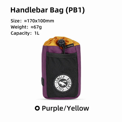 C-HOLD Bike Handlebar Stem Bag — Insulated Water Bottle & Snack Storage Pouch for Touring, Commuting, Bikepacking