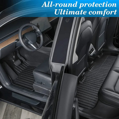 XPE All-Weather Floor Mats for Tesla Model 3/Y (2021-2024) – Waterproof Non-Slip Rubber Trunk Cargo Liner