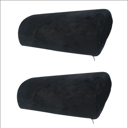 Half Moon Memory Foam Bolster Pillow — Non-Slip Elastic Cushion for Legs, Knees, Back & Head, Home, Office, Travel