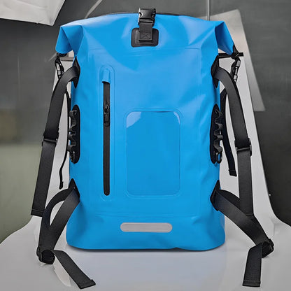 30L Waterproof Drift Bag – Swimming Backpack for River Trekking, Diving, Rafting, Canoeing & Kayaking, Wet/Dry PVC Camping Bag
