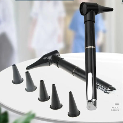 Mini Diagnostic Otoscope Kit – LED Light, Magnifying Lens, 5 Speculas, for Nurses, Students & Doctors