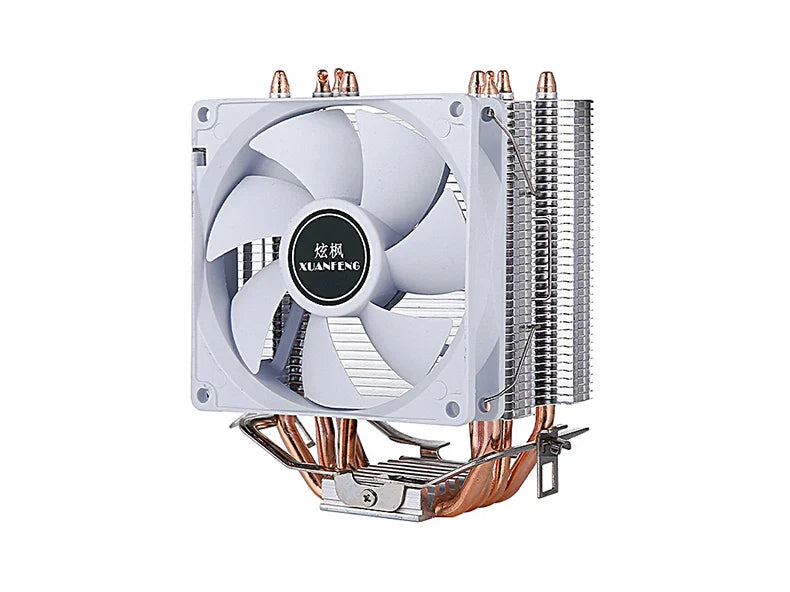 CPU Cooling Fan with Air-Cooled Radiator – Compatible with LGA2011, 115x, 1200, 1700 & AMD