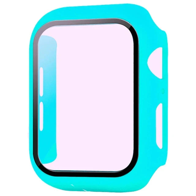Apple Watch Glass Case Cover - Full Screen Protector for Series 9, 8, 7, 6, SE & iWatch 38mm-45mm