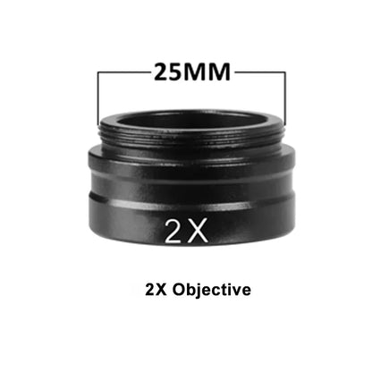 1080P 4K Industrial Microscope – 150X C-Mount Lens with 48MP/13MP Digital Camera, HDMI/USB-C/VGA for PCB Soldering & DIY