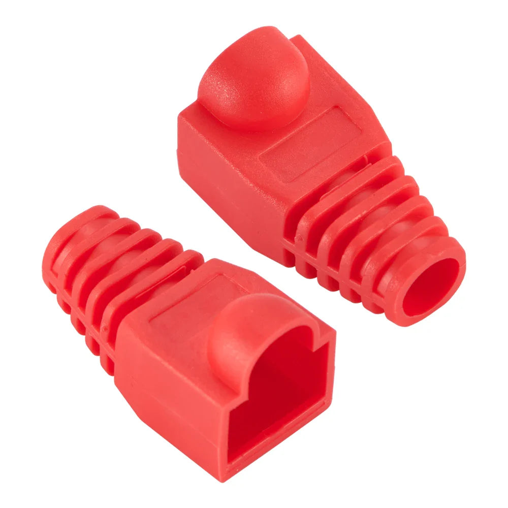 Mixed Color RJ45 Ethernet Cable Boots — Strain Relief Covers for CAT5E/CAT6 Connector Plugs