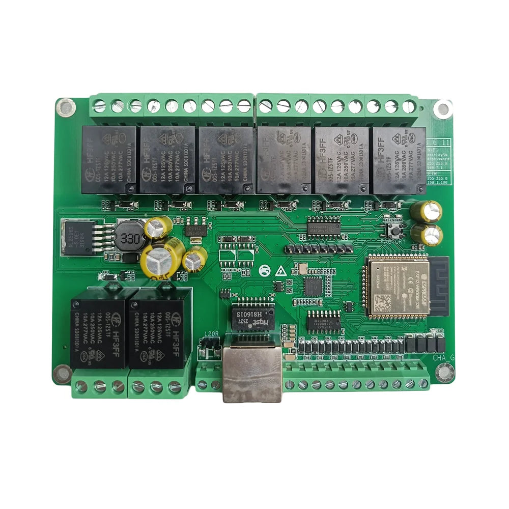 WiFi Ethernet Relay Switch Module – Modbus MQTT TCP UDP Web Control Smart Timer Automation Board with RS485 CAN CoAP Support