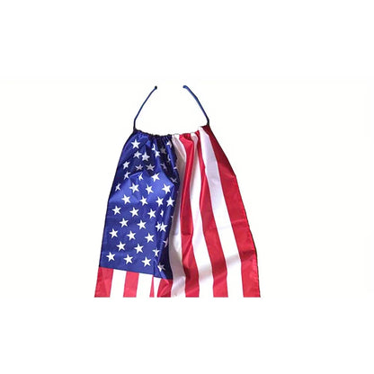 American Flag Cape – Patriotic July 4th Costume Accessory for Kids & Adults Independence Day Outfit Shawl Cloak