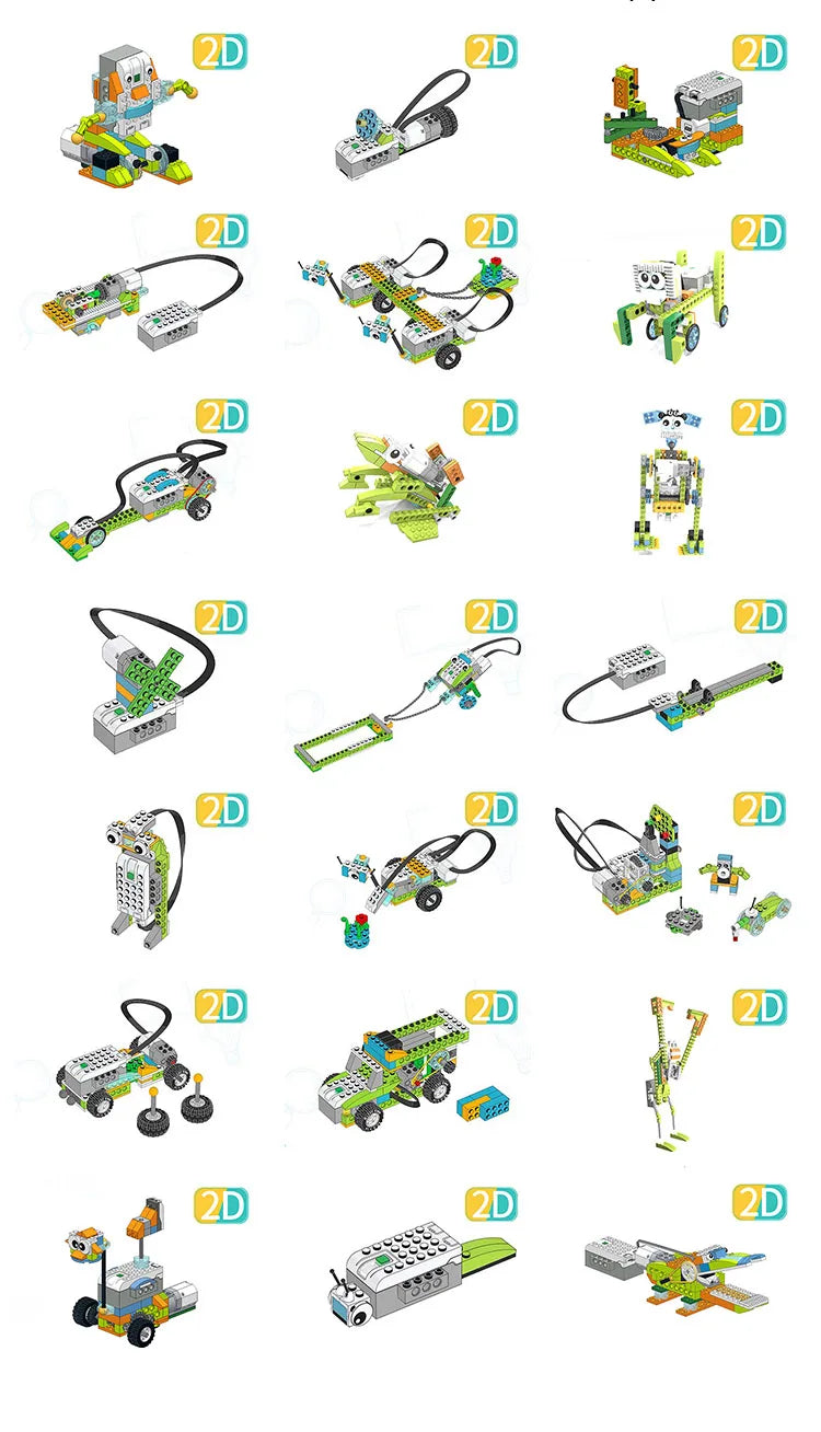 NEW WeDo 2.0 Core Set Robotics STEAM Kit – Compatible with 45300 We-Do Building Blocks, DIY Educational Toy for Christmas